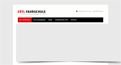 Desktop Screenshot of ertl-fahrschule.de